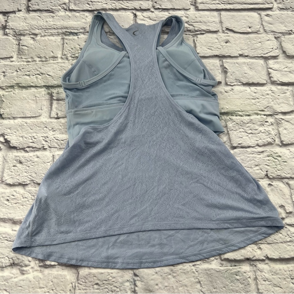 ZYIA Active Women's Light Blue Tank Top Size Small Built in Padded Sports Bra - Picture 9 of 11